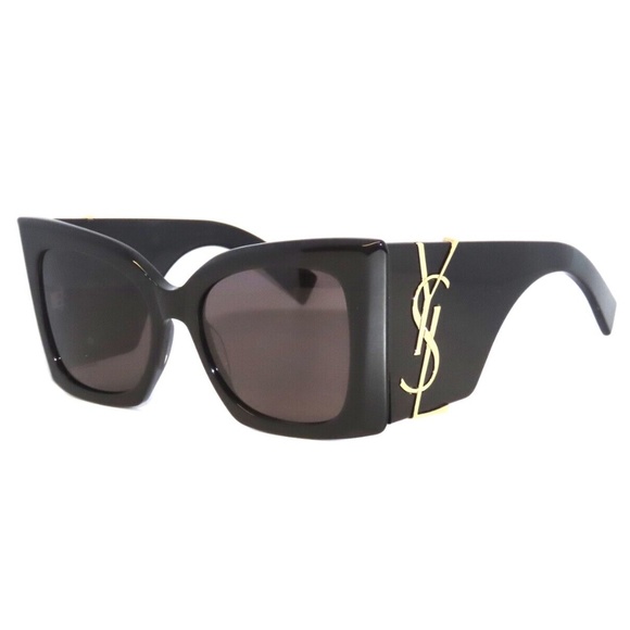 Saint Laurent Blaze SL M119 119 001 Black Gray Sunglasses - Picture 1 of 6